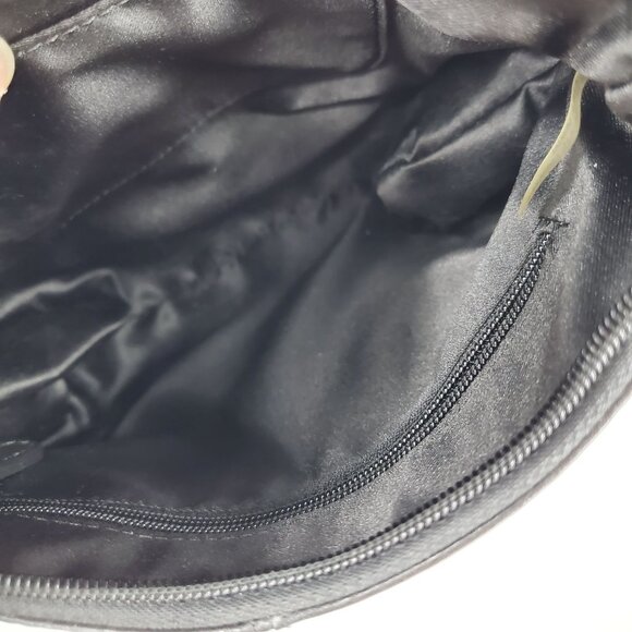 Coach Ashley Black Leather Snake Embossed Accent Gold Hardware Shoulder Purse - Picture 12 of 12